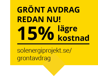 Grönt ROT-avdrag för dig som investerar i solceller och batterier!
