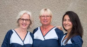 Dentist Rosa Ansari with colleagues