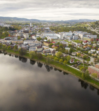 Flyfoto av Elgeseterområdet
