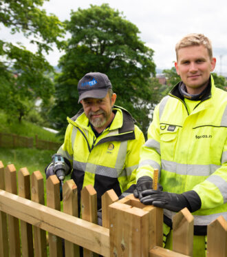 Gjerdebyggerne Knut og Bjørnar