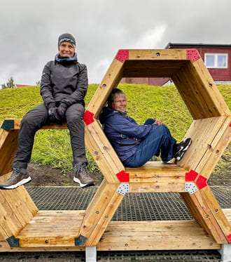 Mona Rise fra Idrett og friluftsliv og Magnhild Lunde fra Kommunalteknikk