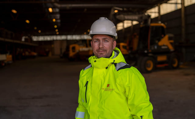 Person med synlighetstøy